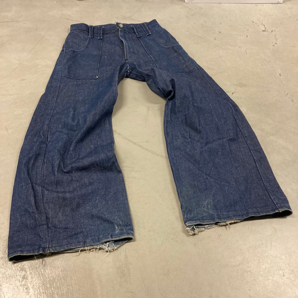 Y2K custom baggy wide leg jeans 31x30